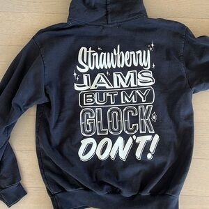Strawberry Hoodie — Black